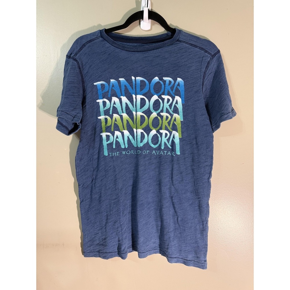 DISNEY PARKS Shirt Mens S Blue Pandora The World Of Avatar Graphic Jersey